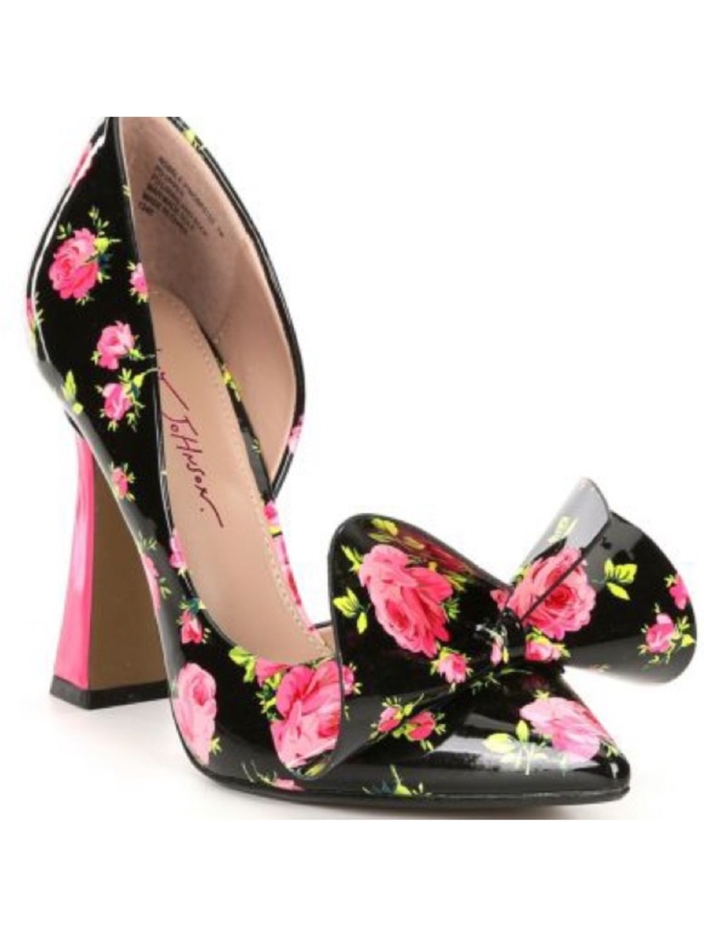 Betsy Johnson Floral Bow d'Orsay Nobble P Pumps